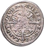 1 Kreuzer landmünz - Leopold I Graz, Austria, 1695 reverse image