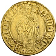 Goldgulden - Albrecht II reverse image
