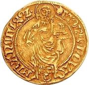 Goldgulden - Frederick III Frankfurt mint, Holy Roman Empire, 1492 reverse image