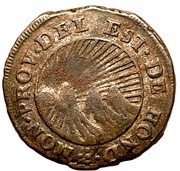 ½ Real State of Honduras - Provisional obverse image