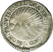 1 Real State of Honduras - Provisional obverse image