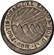 1 Real State of Honduras - Provisional obverse image