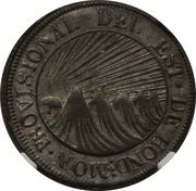 2 Reales State of Honduras - Provisional obverse image