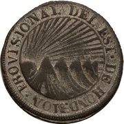 2 Reales State of Honduras - Provisional obverse image