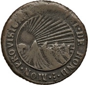 2 Reales State of Honduras - Provisional obverse image