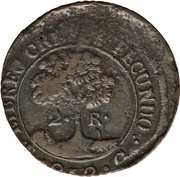 2 Reales State of Honduras - Provisional, Honduras, 1852 reverse image