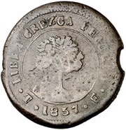 4 Reales State of Honduras - Provisional reverse image