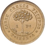 1 Peso Pattern strike reverse image