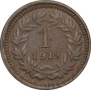 1 Centavo, Honduras, 1919-1920 reverse image