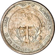 5 Centavos Independence reverse image