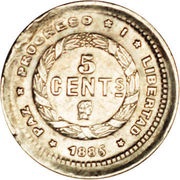 5 Centavos reverse image