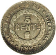 5 Centavos reverse image
