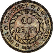 10 Centavos reverse image
