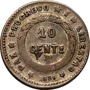 10 Centavos Mule reverse image