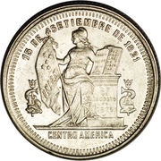 25 Centavos, Honduras, 1883-1899 reverse image