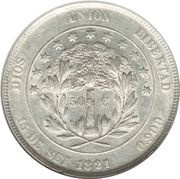 50 Centavos Independence, Honduras, 1879-1880 reverse image
