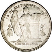 50 Centavos, Honduras, 1883-1910 reverse image