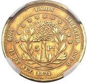 5 Pesos Pattern strike reverse image