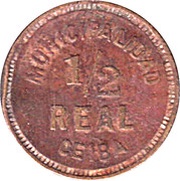 1⁄2 Real Necessity coin - La Ceiba obverse image