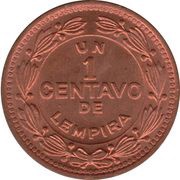 1 Centavo, Honduras, 1974-1998 reverse image