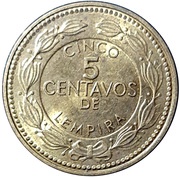 5 Centavos Magnetic reverse image