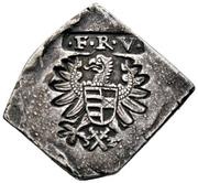¼ Thaler Klippe - Nagyszeben I. Ferdinánd's Occupation obverse image
