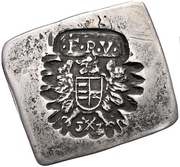 ½ Thaler Klippe - Nagyszeben I. Ferdinánd's Occupation obverse image