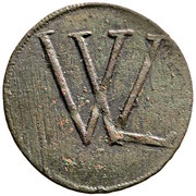 Copper coin - Leopold I, Nagybánya mining issue obverse image