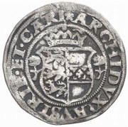 ½ Batzen - Ferdinand I St Veit, Austria, 1522 reverse image