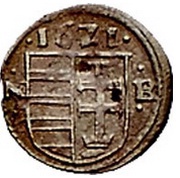 1 Obol - Gábor Bethlen, Hungary, 1621 reverse image