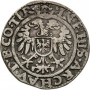 2 Kreuzers - Ferdinand I Hall, Austria, 1561-1563 reverse image