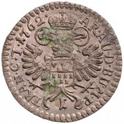 1 Kreuzer - Maria Theresa, Hungary, 1762 reverse image