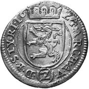 2 Kreuzers - Ferdinand II Graz, Austria, 1624 reverse image