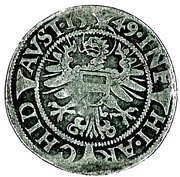 3 Kreuzers - Ferdinand I Vienna, Austria, 1530-1554 reverse image