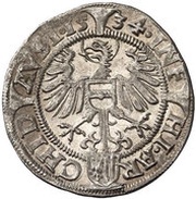 3 Kreuzers - Ferdinand I Linz, Austria, 1534-1554 reverse image
