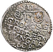 3 Garas - István Bocskai, Hungary, 1608-1609 reverse image