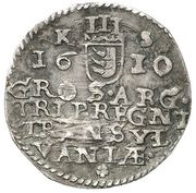 3 Gras - Gábor Báthori, Hungary, 1610 reverse image