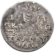 3 Garas - Gábor Báthori, Hungary, 1613 reverse image