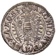 3 Kreuzers - Rudolf II Vienna, Austria, 1585-1586 reverse image