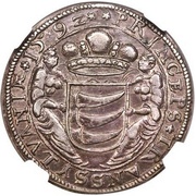 1 Thaler - Zsigmond Báthori, Hungary, 1592 reverse image
