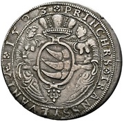 1 Thaler - Zsigmond Báthori, Hungary, 1593-1595 reverse image