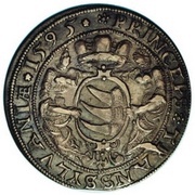 1 Thaler - Zsigmond Báthori, Hungary, 1593-1595 reverse image