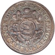 1 Thaler - Zsigmond Báthori, Hungary, 1595-1596 reverse image