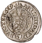 3 Kreuzers - Matthias I Vienna, Austria, 1614-1619 reverse image