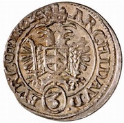 3 Kreuzers - Ferdinand II Vienna, Austria, 1620-1624 reverse image