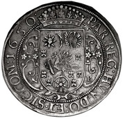 1 Thaler - II György Rákóczi, Hungary, 1650 reverse image