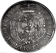 1 Thaler - II György Rákóczi, Hungary, 1650-1656 reverse image