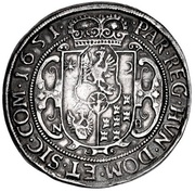 1 Thaler - II György Rákóczi, Hungary, 1651 reverse image