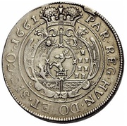 1 Thaler - János Kemény, Hungary, 1661 reverse image