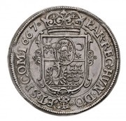 1 Thaler - Mihály Apafi, Hungary, 1665-1667 reverse image
